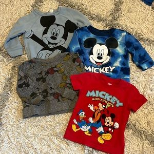 4 Mickey Shirts/Sweatshirts